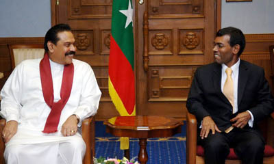 Maldives praises Rajapaksas role in ending political stand-off